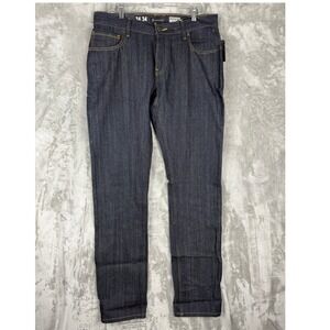 NWT INC International Concepts Stockholm Skinny Fit Raw Indigo Mens Jeans 34W 34